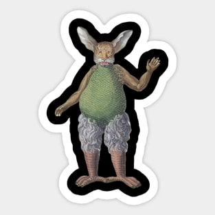 Beelzebub Satan Demon Tiger Face Rabbit Ears Claw Fingers Bird Legs Halloween Oni Demon Slayer Sticker